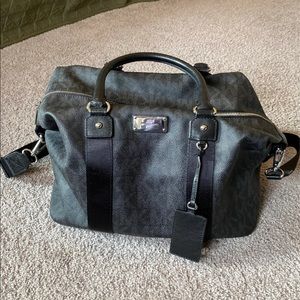 Michael Kors Black/Chrome Weekend/Overnight Bag